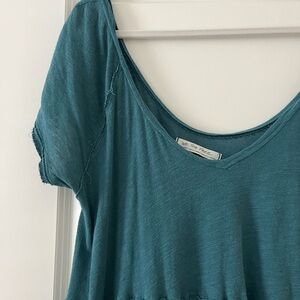We The Free Teal Short Sleeve Top
